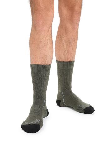 Loden / Black Icebreaker Merino Hike+ Heavy Crew Men's Socks | AU 1021OKIR